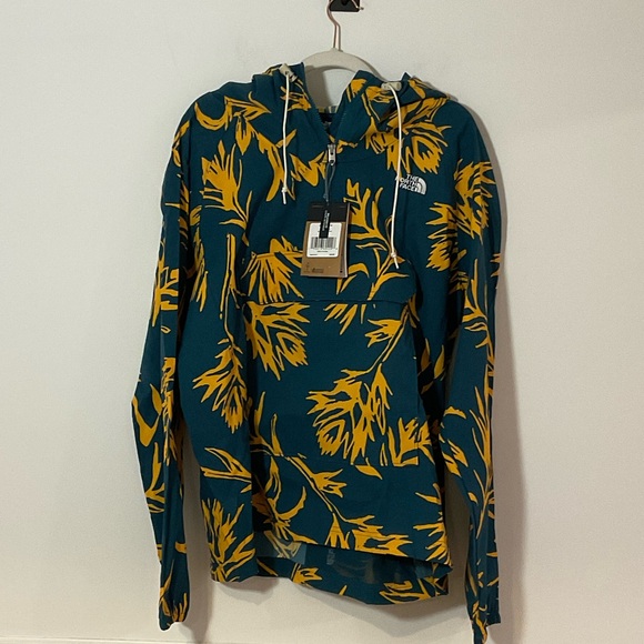 The North Face Jackets & Blazers - The North Face Men's Teal and Yellow Hoodie